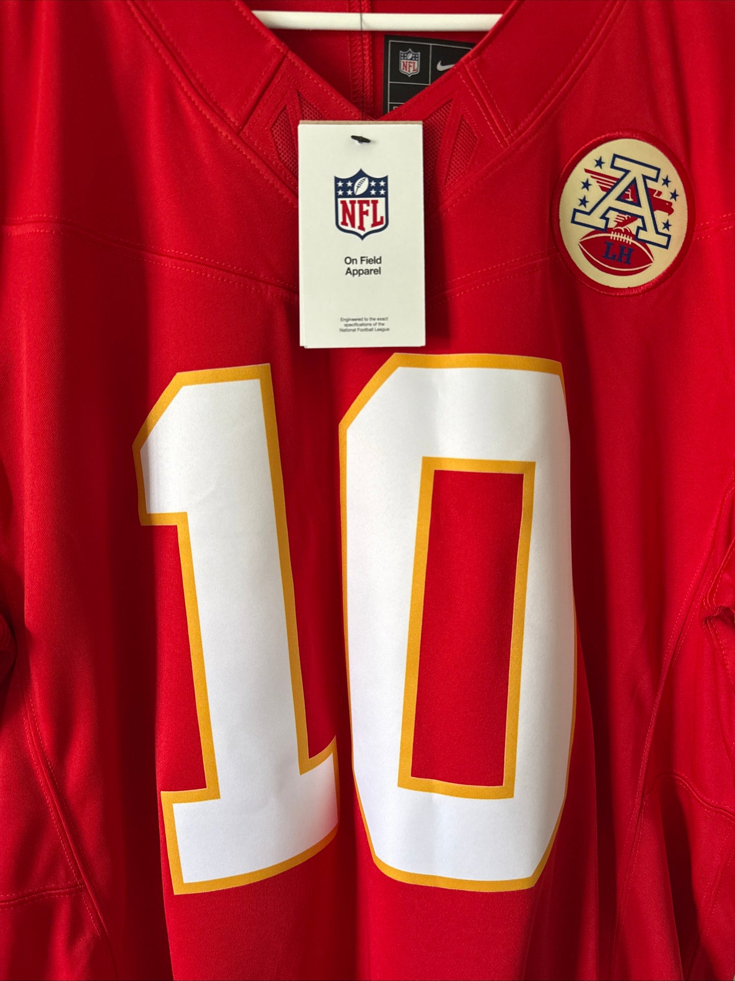 MEN’S NIKE ISIAH PACHECO #10 KANSAS CITY CHIEFS VAPOR LMTD JERSEY SZ L - RARE