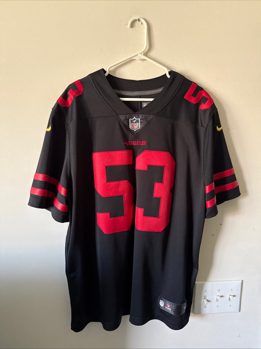 Men's Nike NaVorro Bowman #53 San Francisco 49ers Vapor Lmtd Jersey Sz XL RARE