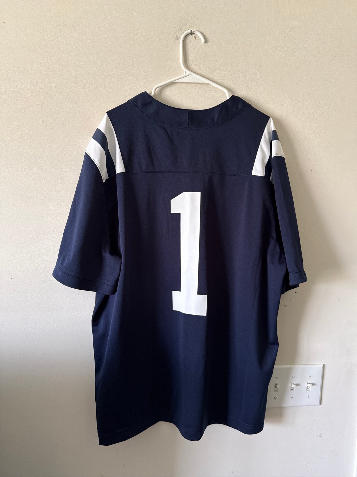 Men's Nike Ole Miss Rebels #1 Untouchable NCAA Football Jersey Sz 2XL - RARE