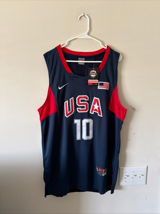 Men’s Nike Kobe Bryant #10 Team USA 2008 Beijing Olympics Jersey Sz L - RARE
