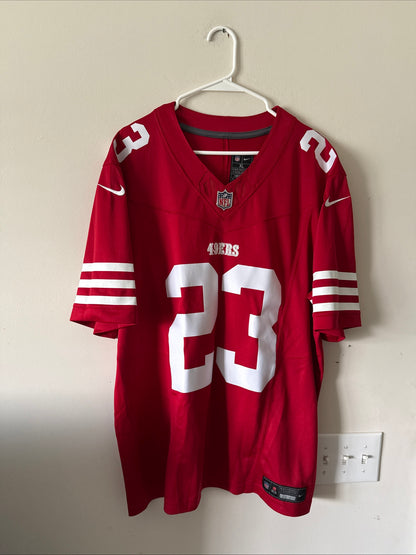 Men’s Nike Christian McCaffrey #23 SF 49ers Vapor Lmtd NFL Jersey Sz XL - RARE