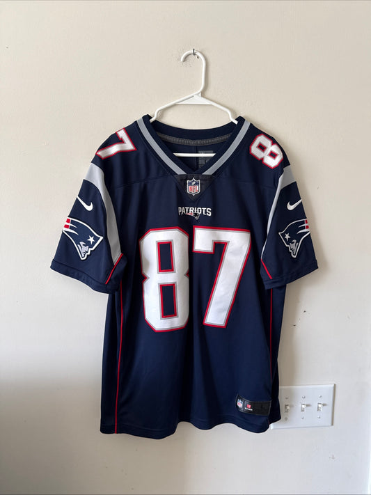 Men's Nike Rob Gronkowski #87 New England Patriots Vapor Lmtd Jersey Sz L - RARE