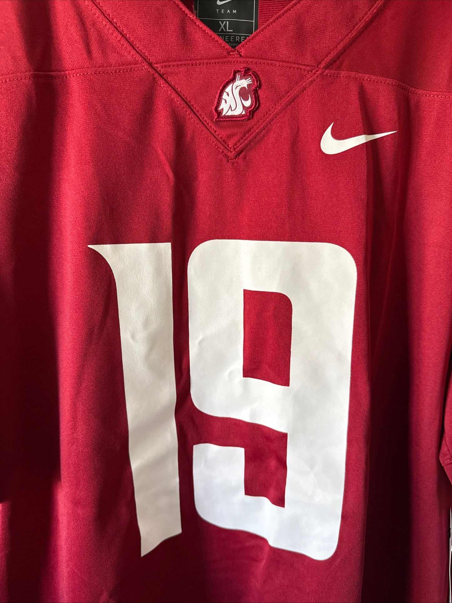 Men’s Nike Jake Tiryakioglu #19 Washington State Cougars NCAA Jersey Sz XL - NWT