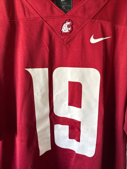Men’s Nike Jake Tiryakioglu #19 Washington State Cougars NCAA Jersey Sz XL - NWT