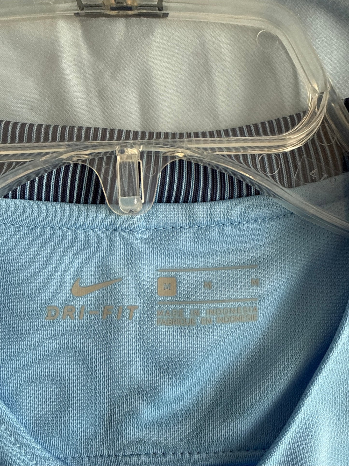 MEN’S NIKE MANCHESTER CITY 2015/16 HOME FOOTBALL JERSEY SZ M - BLUE NWT RARE