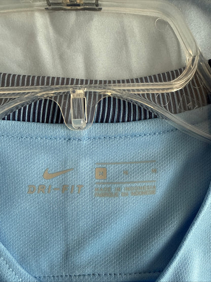 MEN’S NIKE MANCHESTER CITY 2015/16 HOME FOOTBALL JERSEY SZ M - BLUE NWT RARE