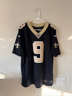 Men’s Nike Drew Brees #9 New Orleans Saints Vapor Limited NFL Jersey Sz L - RARE