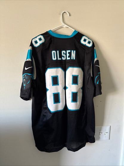 Men's Nike Greg Olsen #88 Carolina Panthers Limited NFL Jersey Sz L - Black RARE