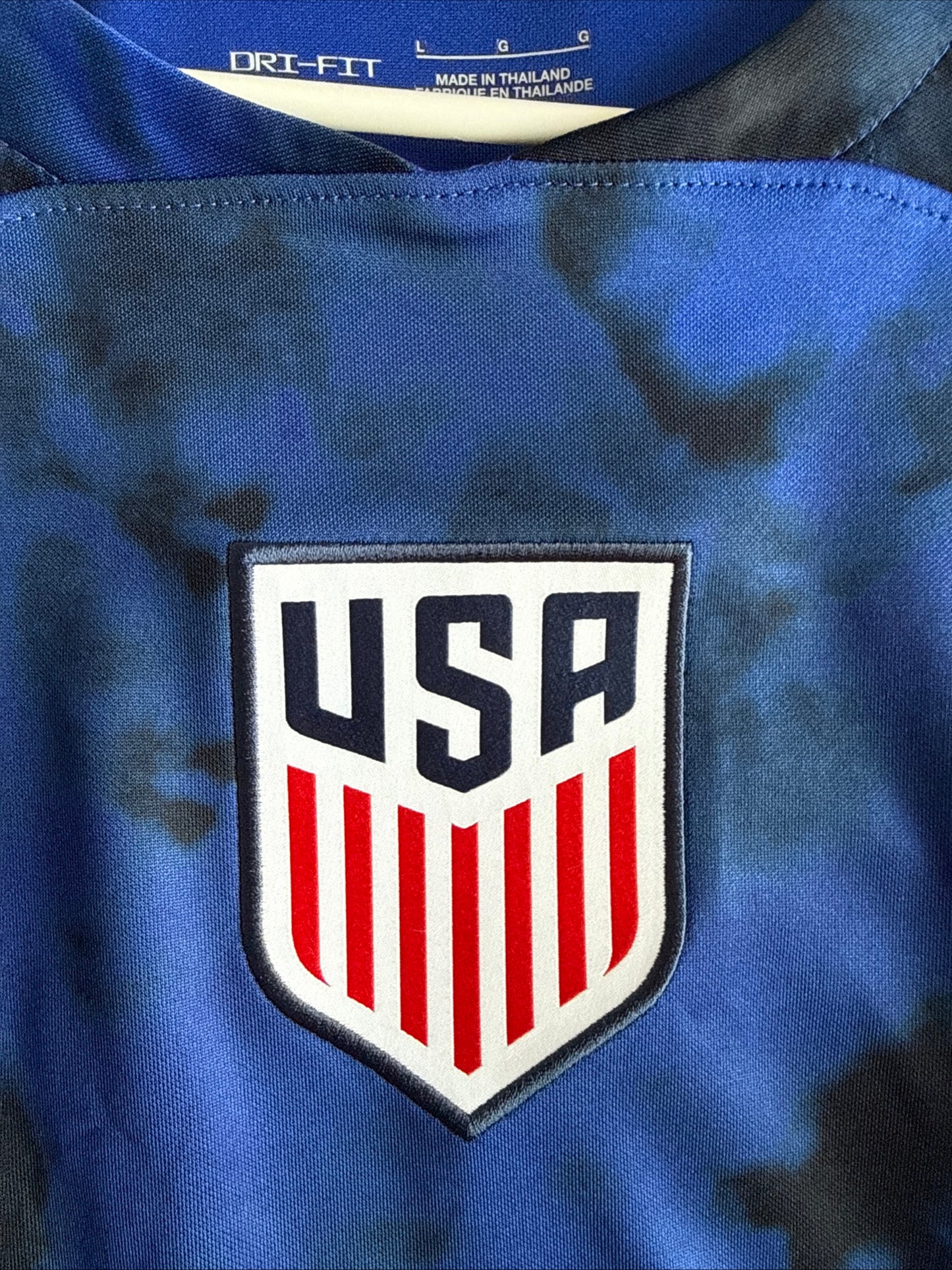 Men’s Nike Christian Pulisic #10 USMNT Soccer 2022 World Cup Jersey Sz L - RARE