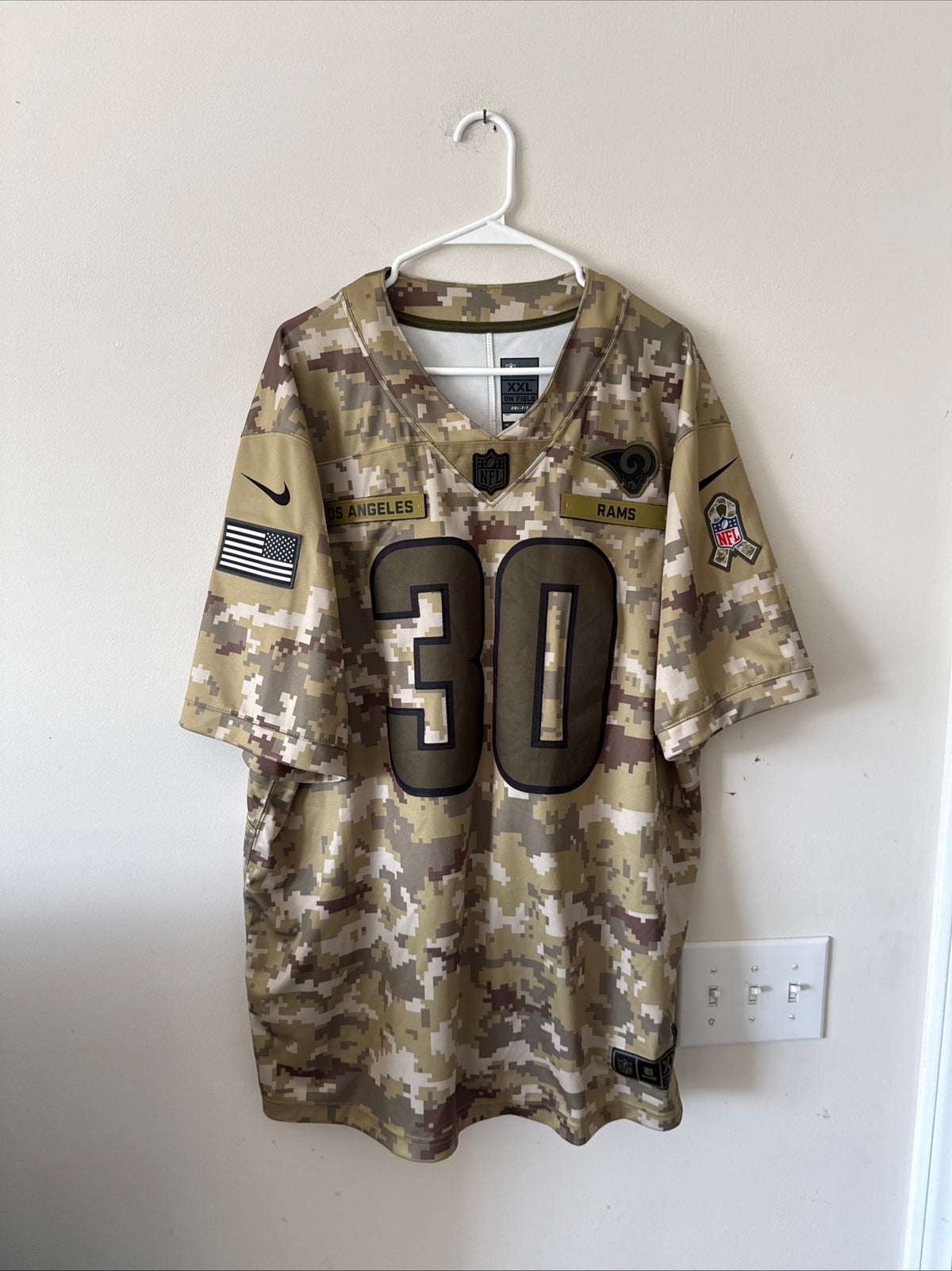 Men’s Nike Todd Gurley II #30 LA Rams Salute To Service Lmtd Jersey Sz 2XL RARE