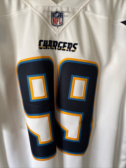 Men’s Nike Joey Bosa #99 LA Chargers Vapor Limited Jersey Sz M - White NWT RARE