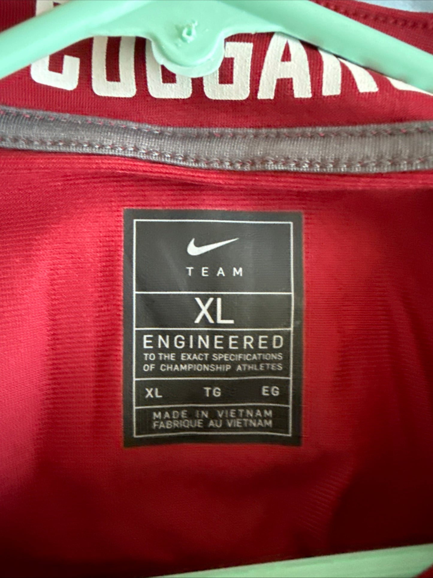 Men’s Nike Jake Tiryakioglu #19 Washington State Cougars NCAA Jersey Sz XL - NWT