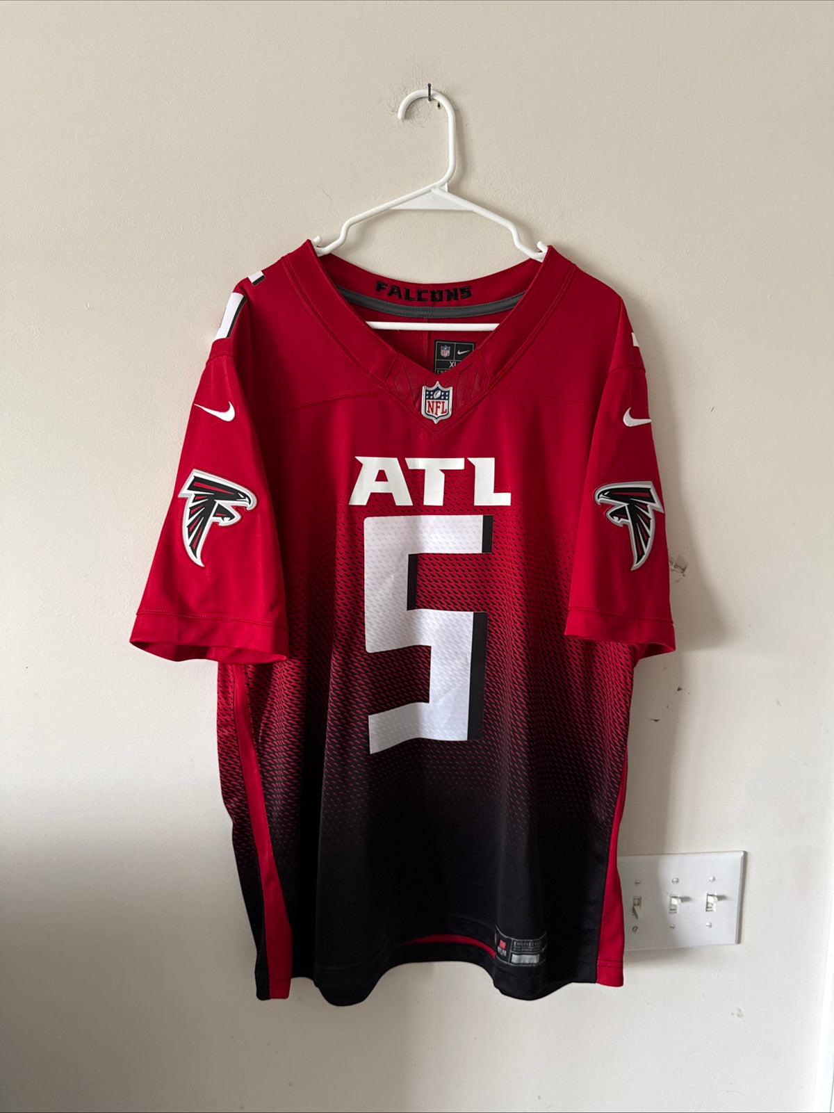 Men's Nike Drake London #5 Atlanta Falcons Vapor Lmtd NFL Jersey Sz XL - RARE