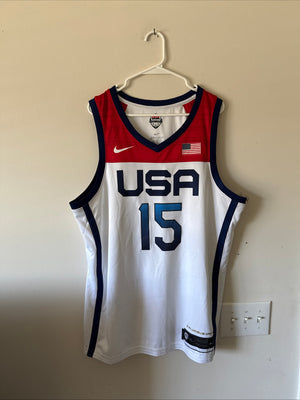 Men's Nike Devin Booker #15 Team USA 2020 Tokyo Olympics Jersey Sz XL - RARE