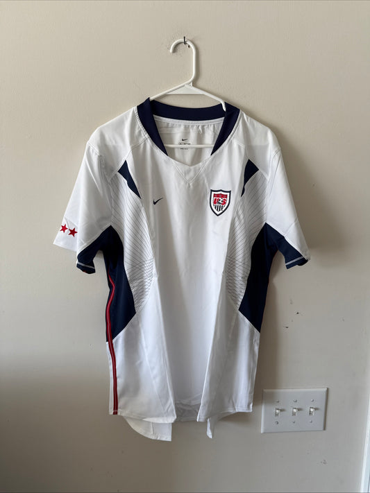 Men’s Nike Team USA 2002-2004 Authentic Home Soccer Jersey Sz XL - White RARE