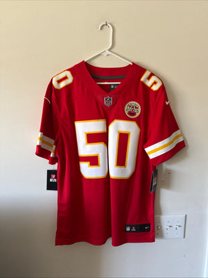 Men’s Nike Justin Houston #50 KC Chiefs Vapor Lmtd NFL Jersey Sz L - NWT RARE