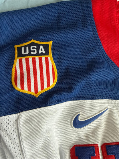 Men’s Nike Jack Hughes #86 Team USA Hockey Jersey 2026 Olympics Sz XL White RARE