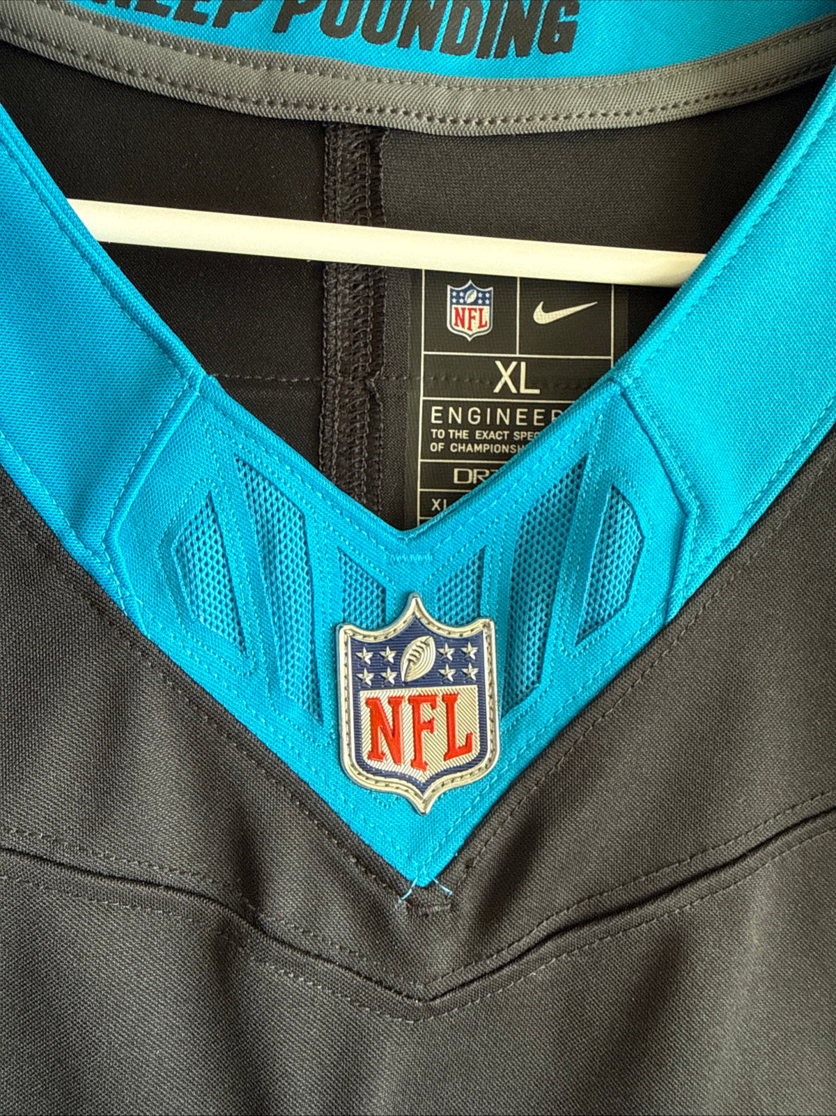 Men’s Nike Xavier Legette #17 Carolina Panthers Vapor Lmtd Jersey Sz XL - RARE