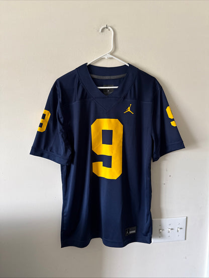 MEN’S NIKE CHANNING GOODWIN #9 MICHIGAN WOLVERINES NCAA JERSEY SZ M - BLUE RARE