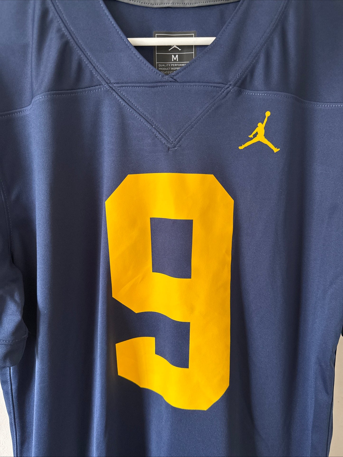 MEN’S NIKE CHANNING GOODWIN #9 MICHIGAN WOLVERINES NCAA JERSEY SZ M - BLUE RARE