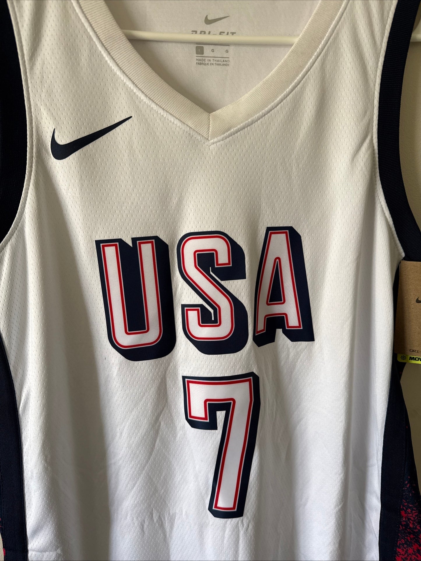 Men’s Nike Kevin Durant #7 Team USA 2024 Paris Olympics Jersey Sz 48 - NWT RARE