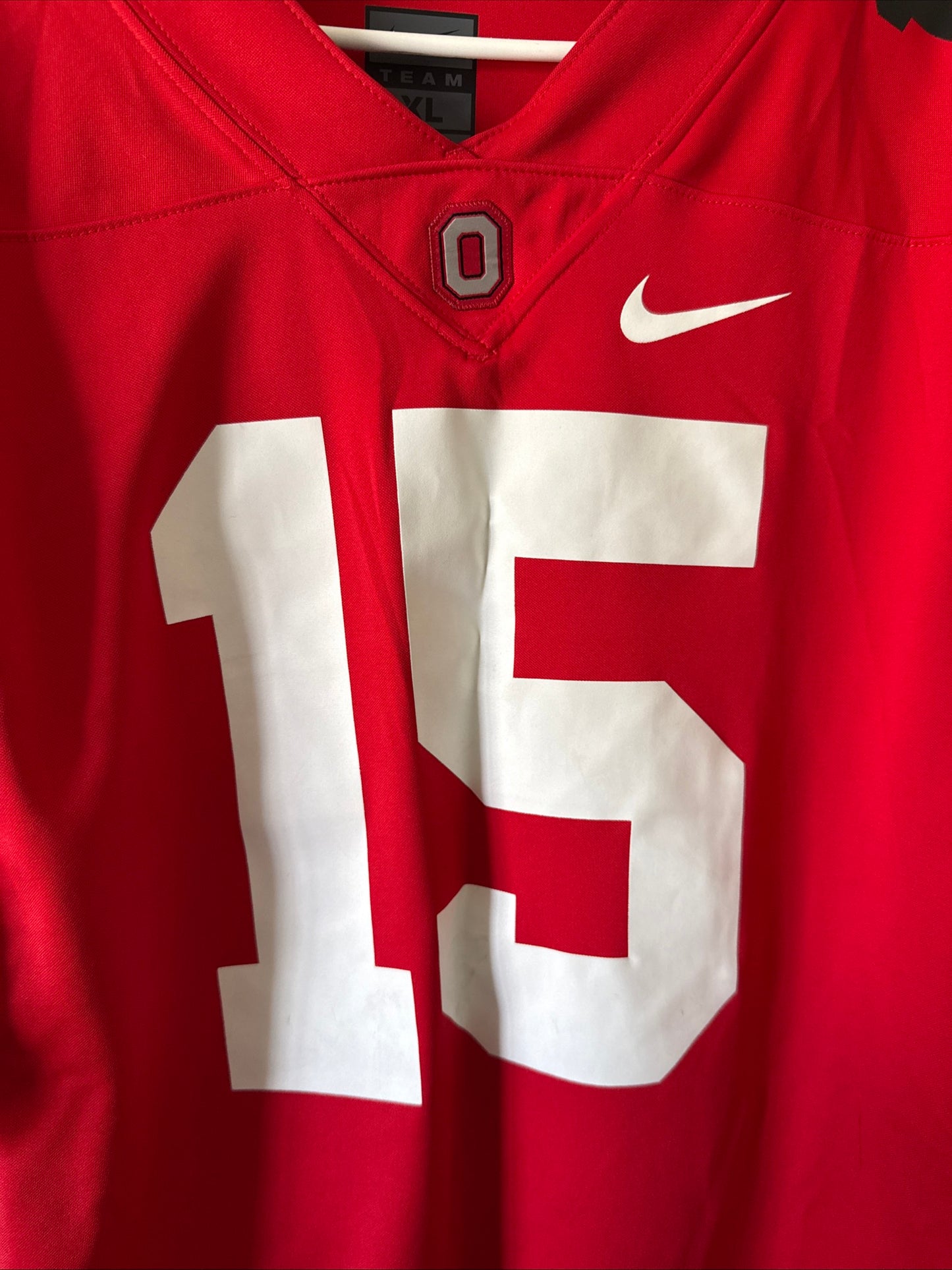 Men's Nike Ezekiel Elliott #15 Ohio State Buckeyes NCAA Jersey Sz XL - Red RARE