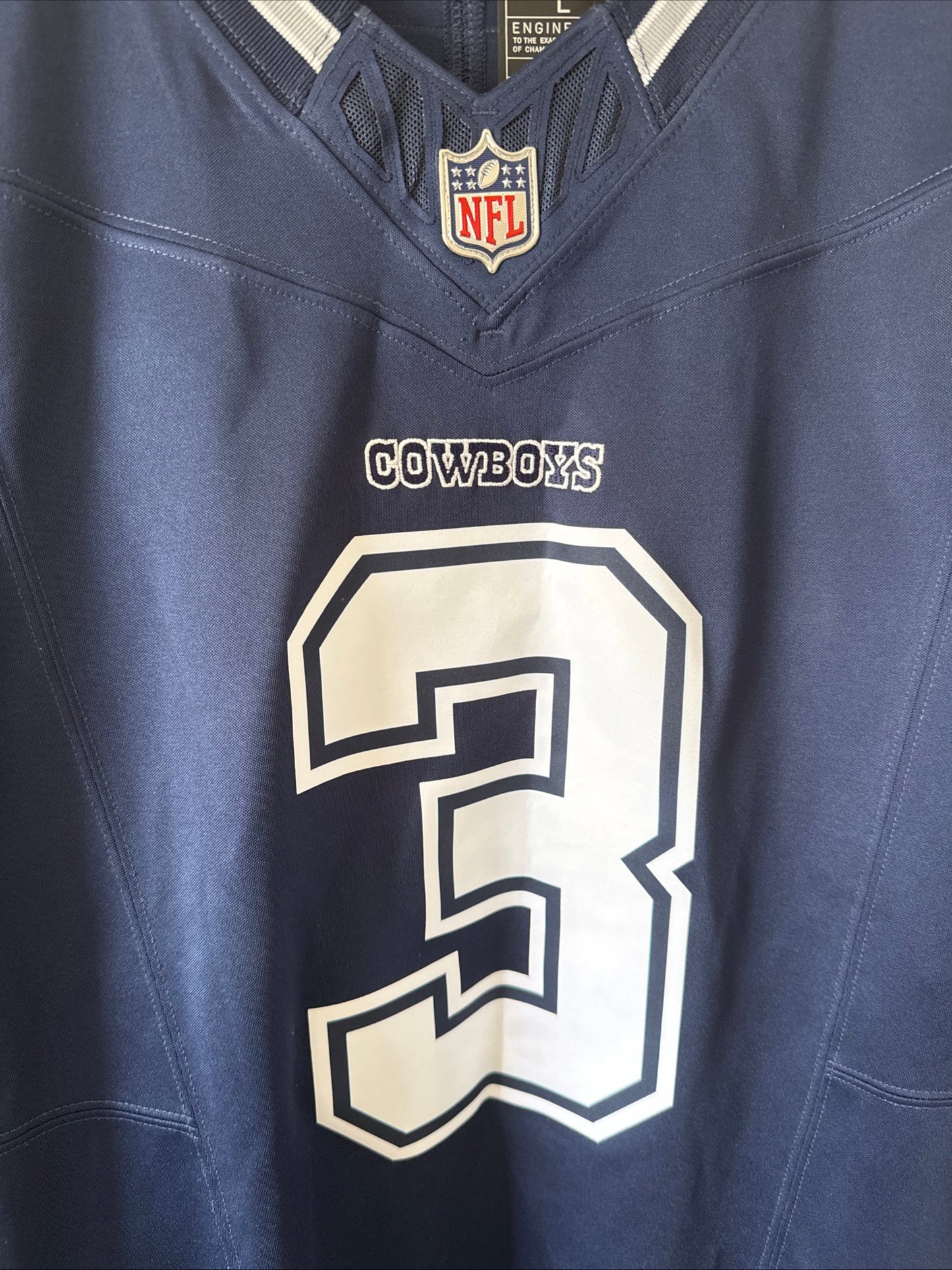 Men's Nike Brandin Cooks #3 Dallas Cowboys Vapor Limited NFL Jersey Sz L - RARE