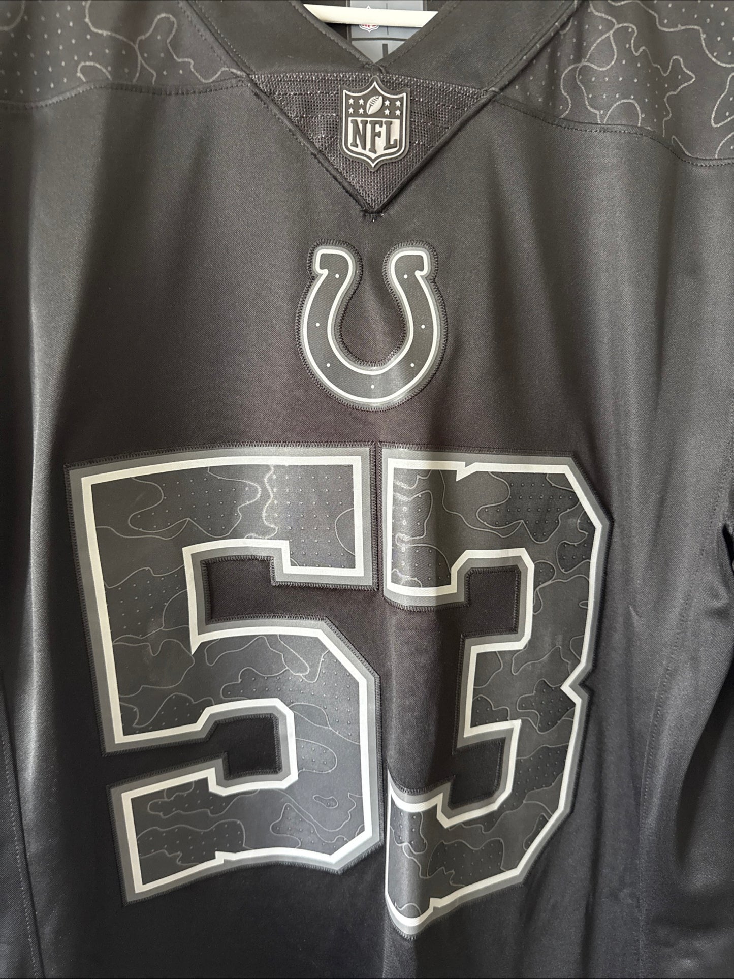 Men's Nike Shaquille Leonard #53 Indianapolis Colts RFLCTV Lmtd Jersey Sz L RARE