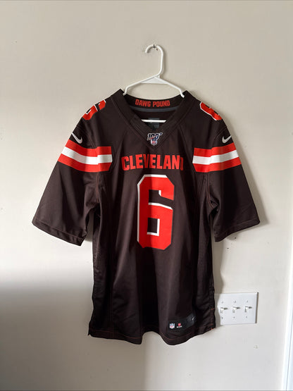 Men’s Nike Baker Mayfield #6  Cleveland Brown NFL 100 Limited Jersey Sz L - RARE