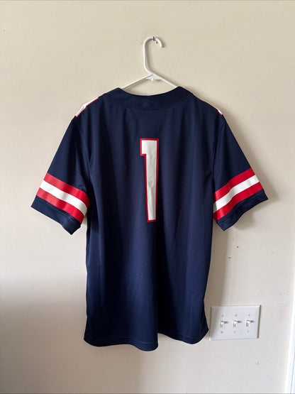 Men's Nike Arizona Wildcats #1 Home NCAA Football Jersey Sz L - Blue RARE