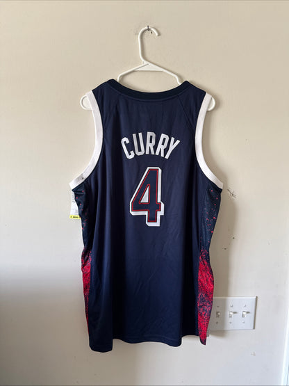 Men’s Nike Stephen Curry #4 Team USA 2024 Paris Olympics Jersey Sz 44 - NWT RARE