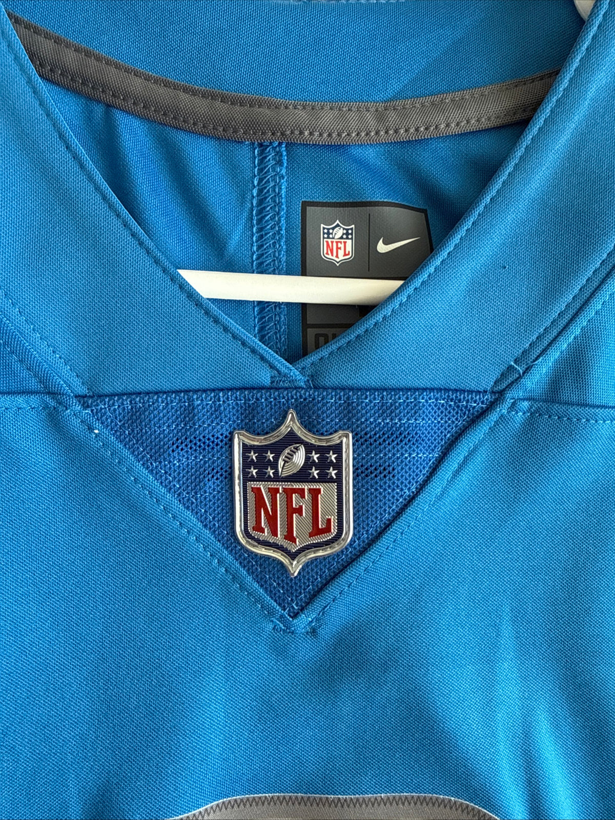 Men’s Nike Custom Brown #3 Detroit Lions Vapor Lmtd NFL Jersey Sz L - Blue RARE