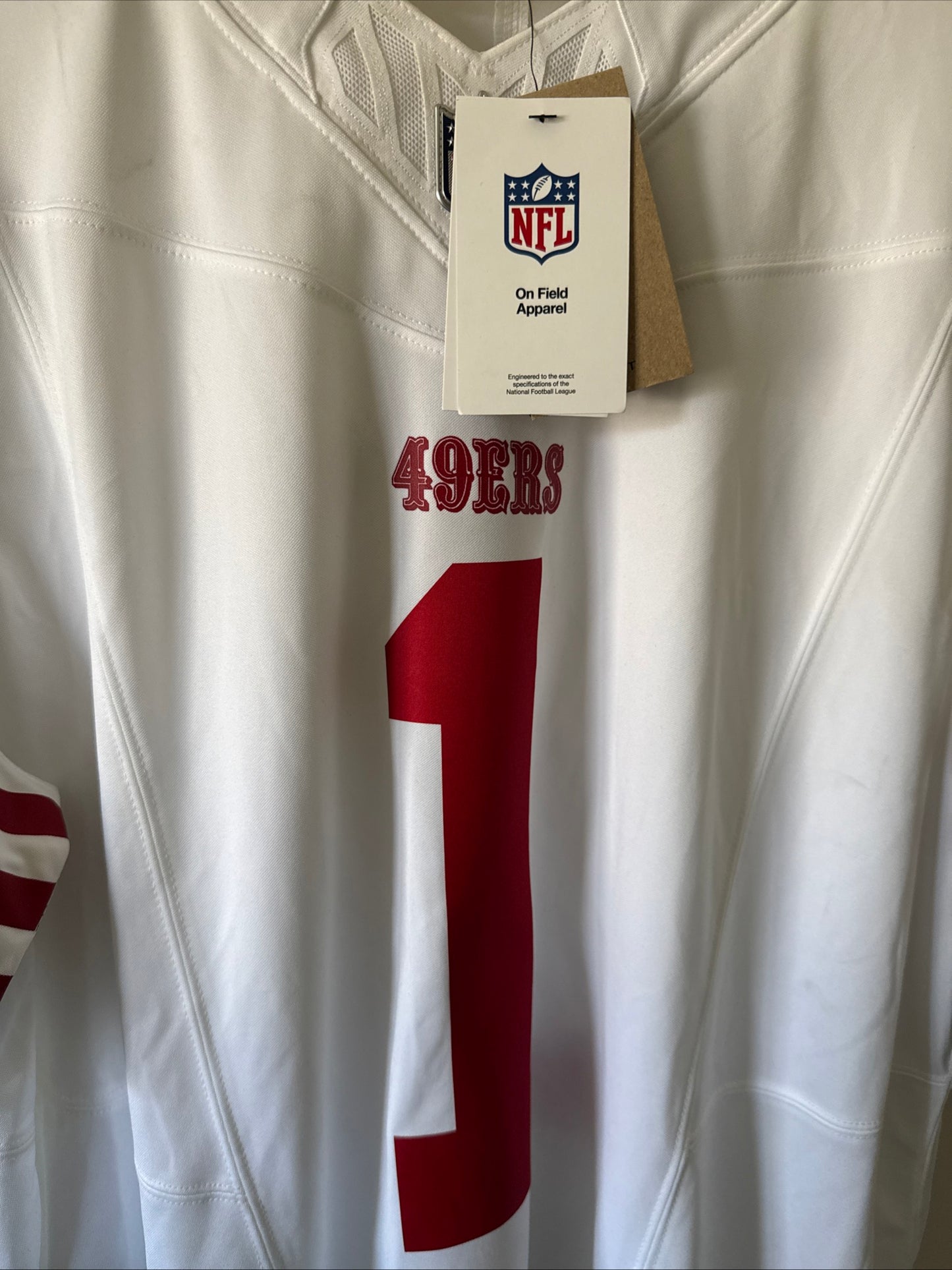Men's Nike Deebo Samuel Sr #1 San Francisco 49ers Vapor Lmtd Jersey Sz XL - NWT