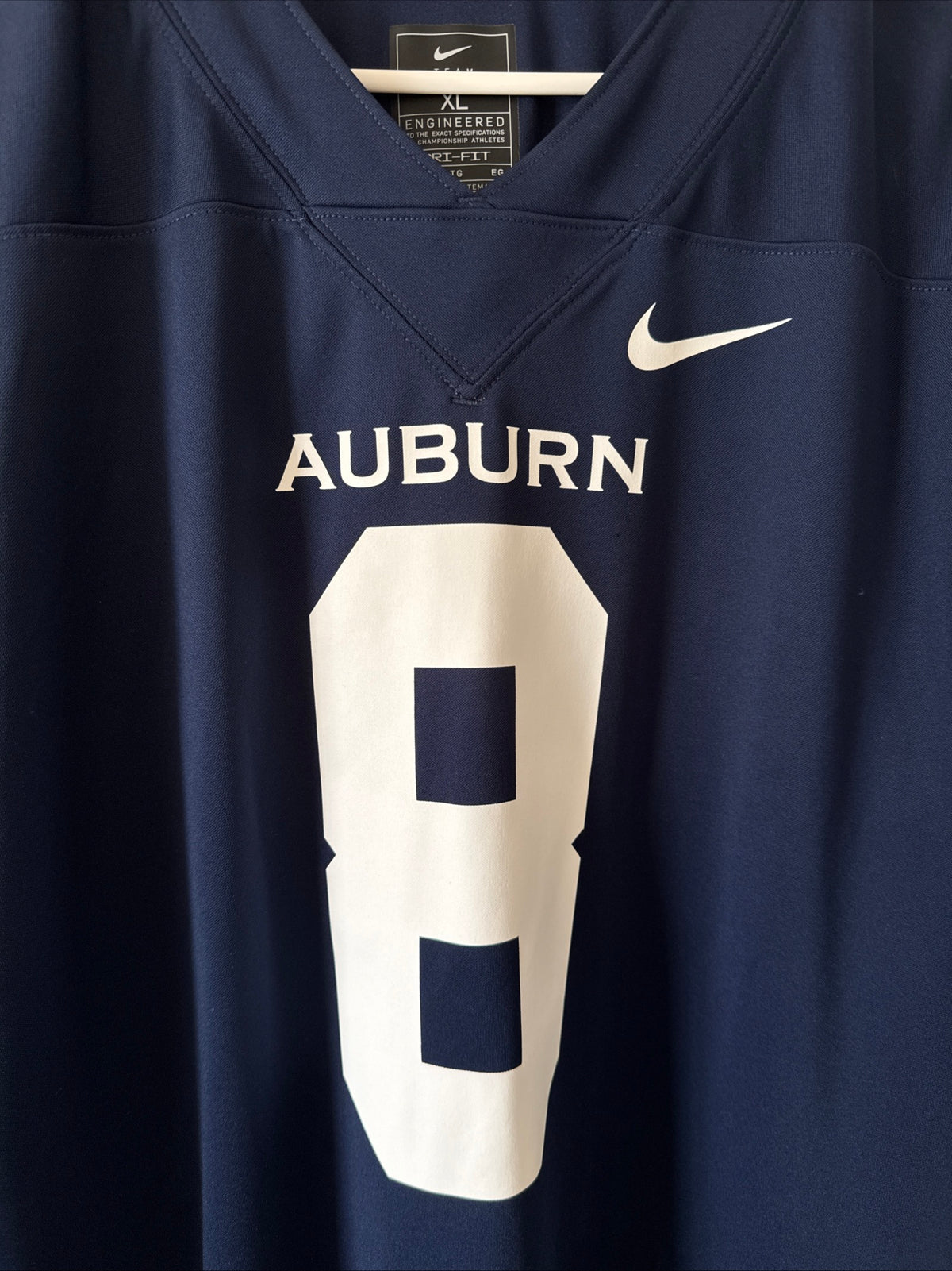 MEN’S NIKE CAM COLEMAN #8 AUBURN TIGERS NCAA FOOTBALL JERSEY SZ XL - BLUE RARE