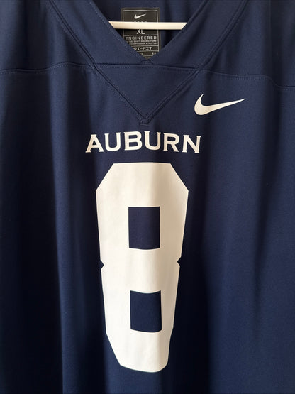 MEN’S NIKE CAM COLEMAN #8 AUBURN TIGERS NCAA FOOTBALL JERSEY SZ XL - BLUE RARE