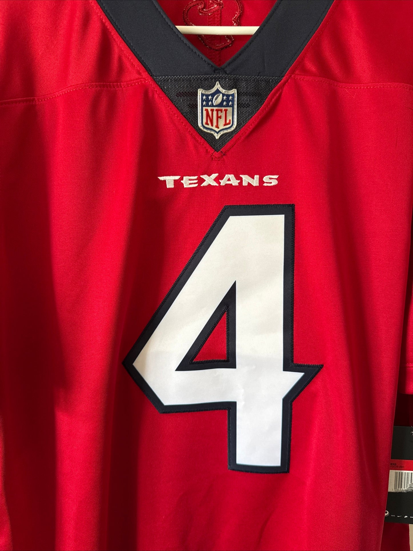 Men’s Nike Deshaun Watson #4 Houston Texans Vapor Lmtd NFL Jersey Sz L NWT RARE