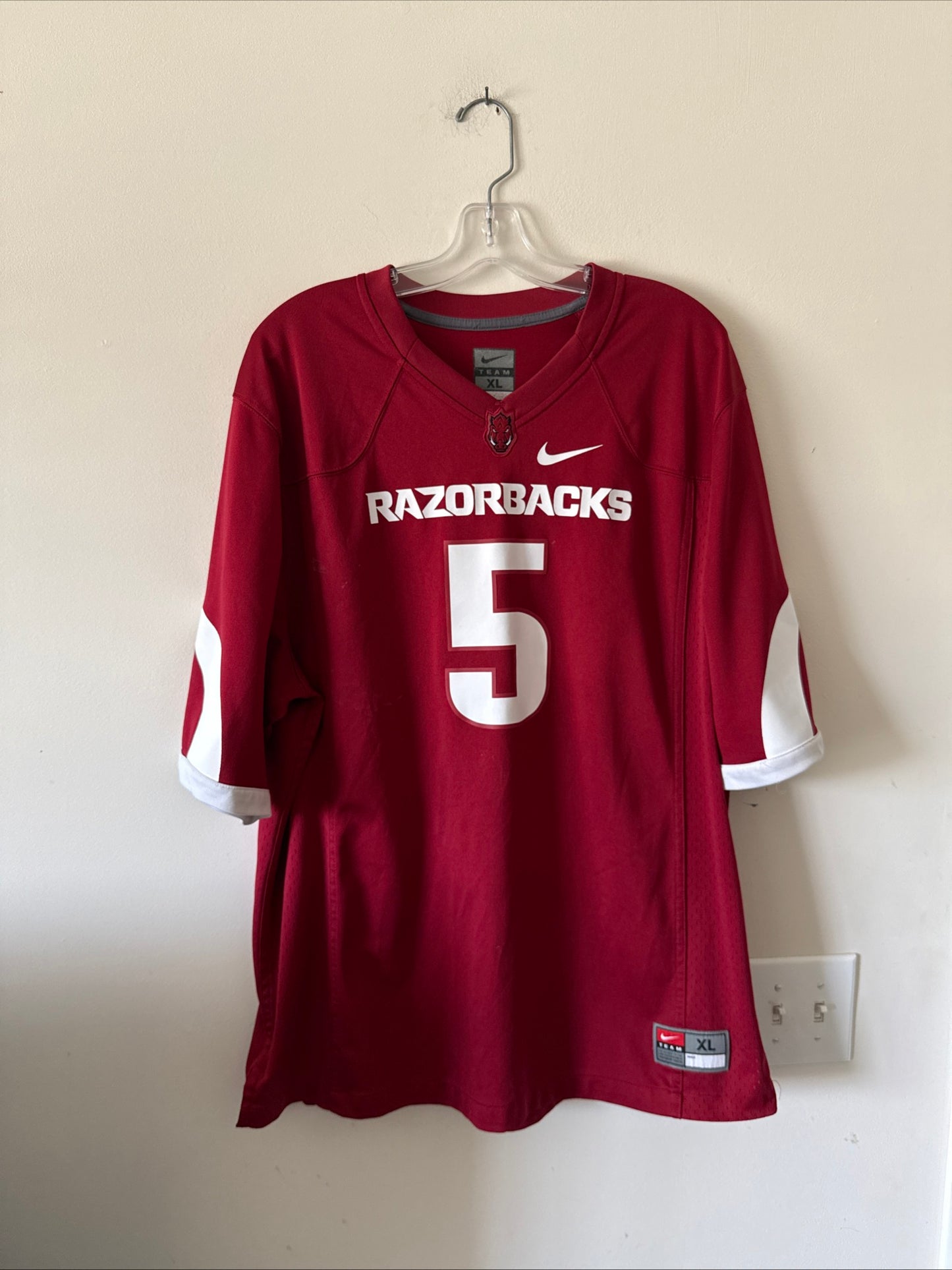 MEN’S NIKE DARREN MCFADDEN #5 ARKANSAS RAZORBACKS NCAA JERSEY SZ XL - RARE
