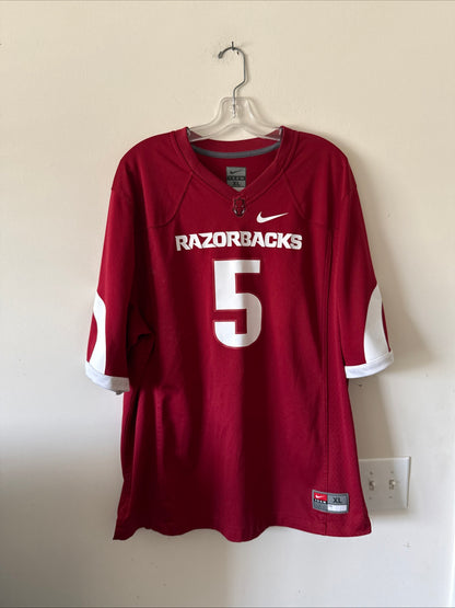 MEN’S NIKE DARREN MCFADDEN #5 ARKANSAS RAZORBACKS NCAA JERSEY SZ XL - RARE