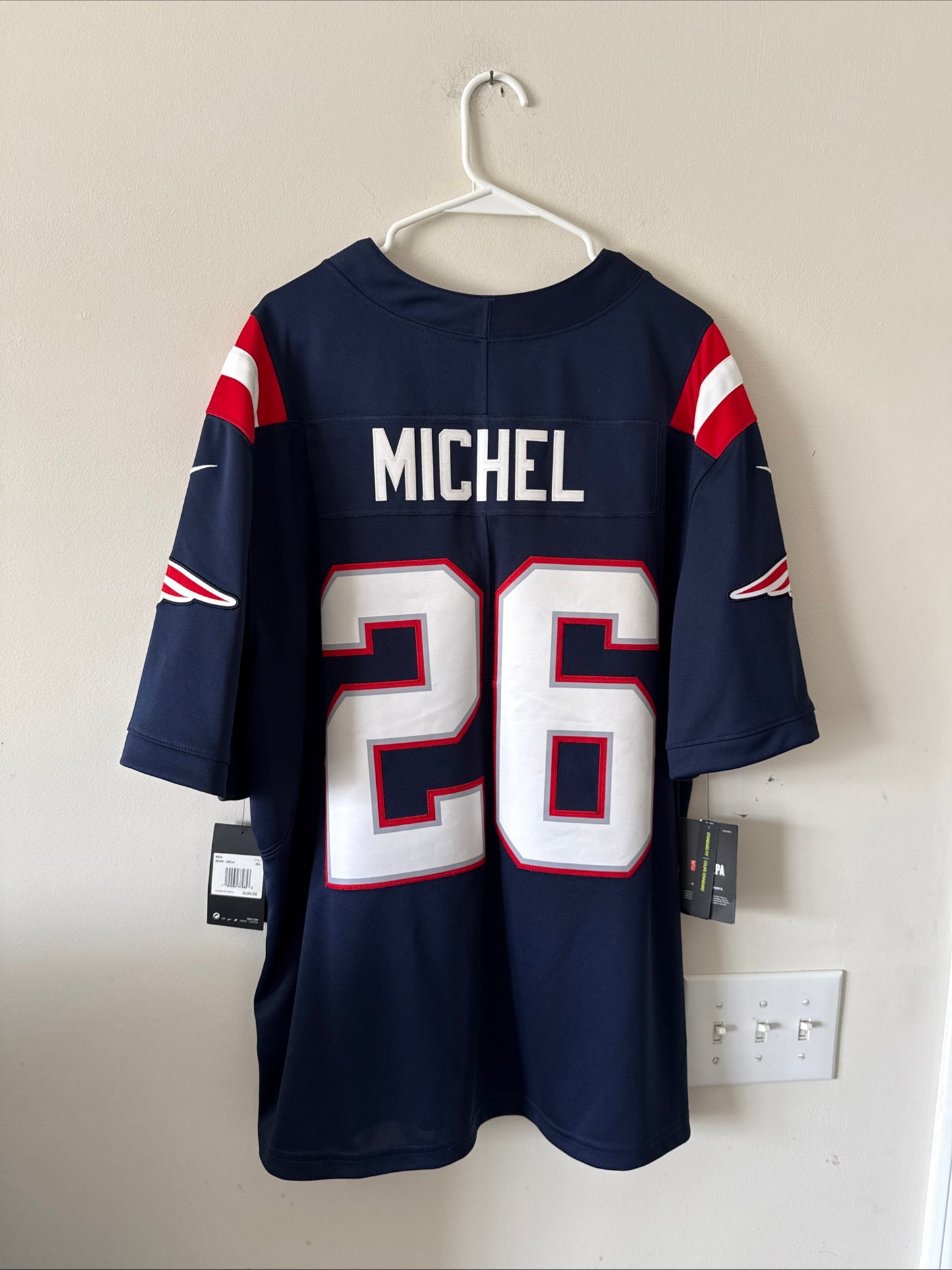 Men’s Nike Sony Michel #26 NE Patriots Vapor Lmtd NFL Jersey Sz 2XL - NWT RARE