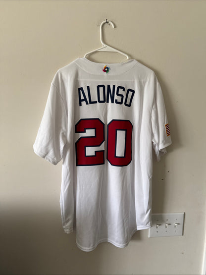 Men's Nike Pete Alonso #20 Team USA 2023 WBC Authentic Jersey Sz L - RARE