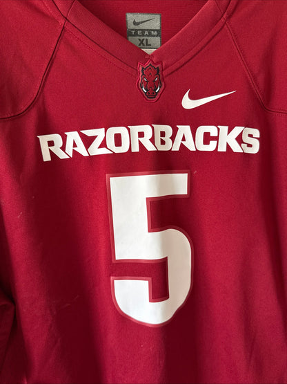 MEN’S NIKE DARREN MCFADDEN #5 ARKANSAS RAZORBACKS NCAA JERSEY SZ XL - RARE