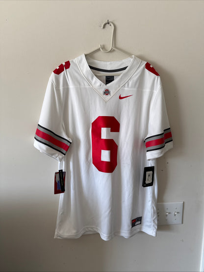 Men’s Nike Kyle McCord #6 Ohio State Buckeyes NCAA Jersey Sz XL - White NWT RARE
