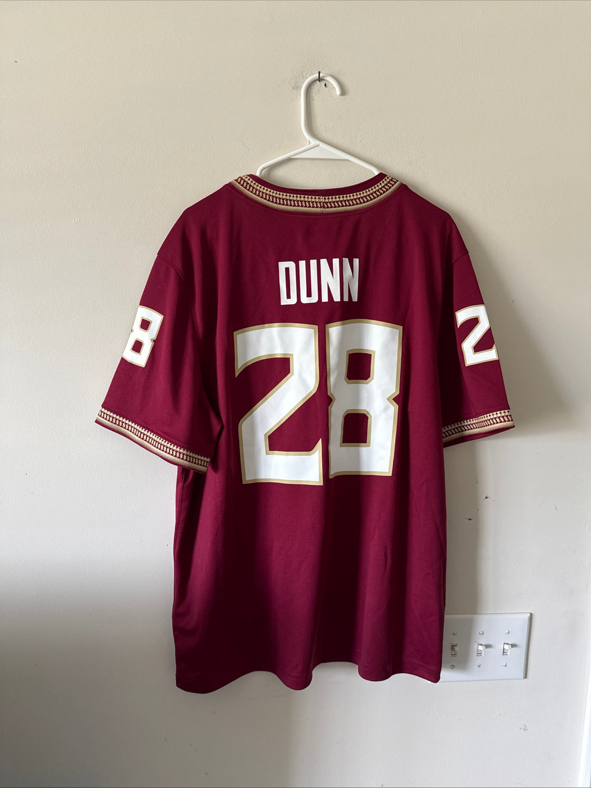 Men's Nike Warrick Dunn #28 Florida State Seminoles NCAA Jersey Sz L - RARE
