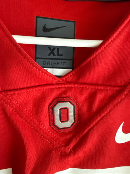 Men's Nike Ezekiel Elliott #15 Ohio State Buckeyes NCAA Jersey Sz XL - Red RARE