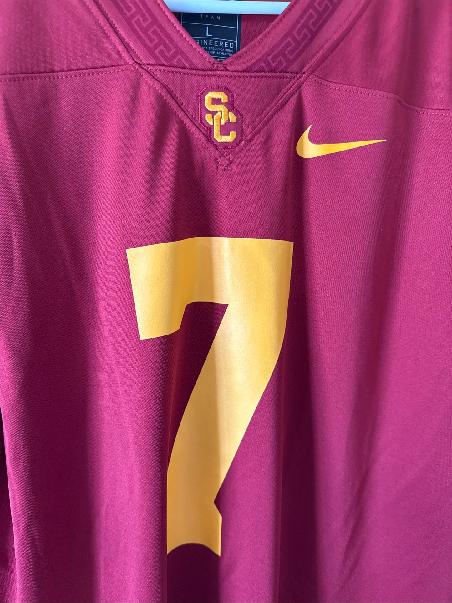Men’s Nike Miller Moss #7 USC Trojans NCAA Dri-FIT Football Jersey Sz L - RARE