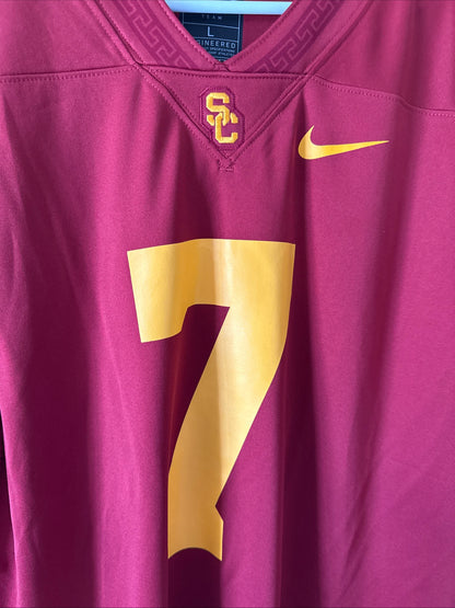Men’s Nike Miller Moss #7 USC Trojans NCAA Dri-FIT Football Jersey Sz L - RARE