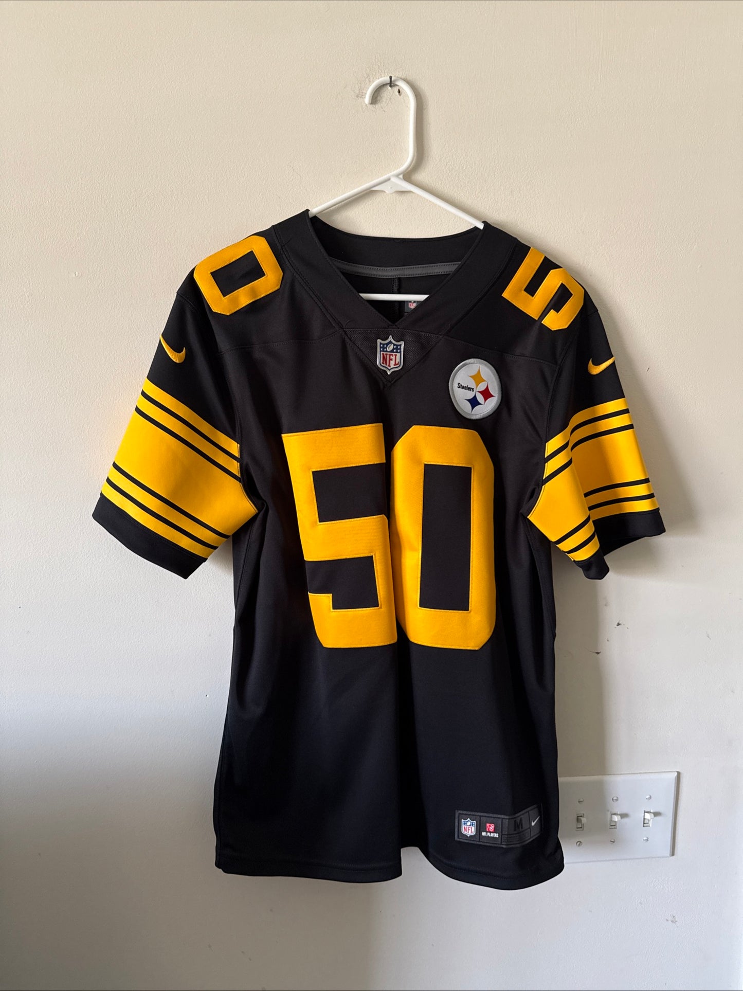 Men’s Nike Ryan Shazier #50 Pittsburgh Steelers Vapor Lmtd NFL Jersey Sz M RARE