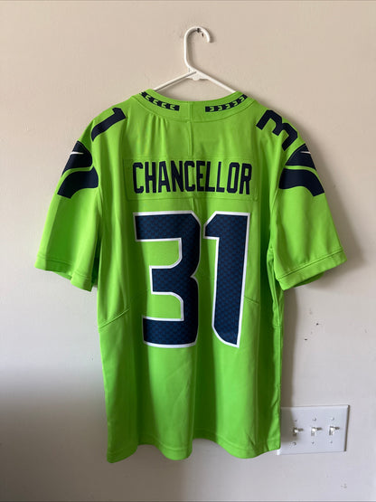 Men’s Nike Kam Chancellor #31 Seahawks Vapor Lmtd Color Rush Jersey Sz L - RARE
