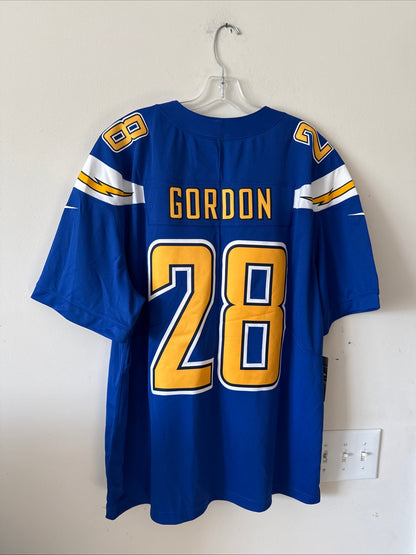 Men's Nike Melvin Gordon #28 LA Chargers Vapor Lmtd Color Rush Jersey Sz 2XL NWT