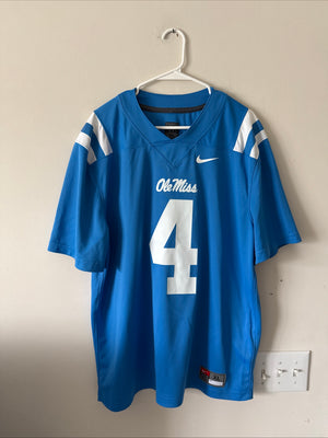 Men's Nike Quinshon Judkins #4 Ole Miss Rebels NCAA Football Jersey Sz XL - RARE